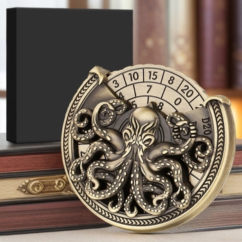 Ζάρια - 7-σε-1 φιδετ-spinner ρουλέτα, DND/COC χταπόδι, μεταλλικά ζάρια με πολλές όψεις