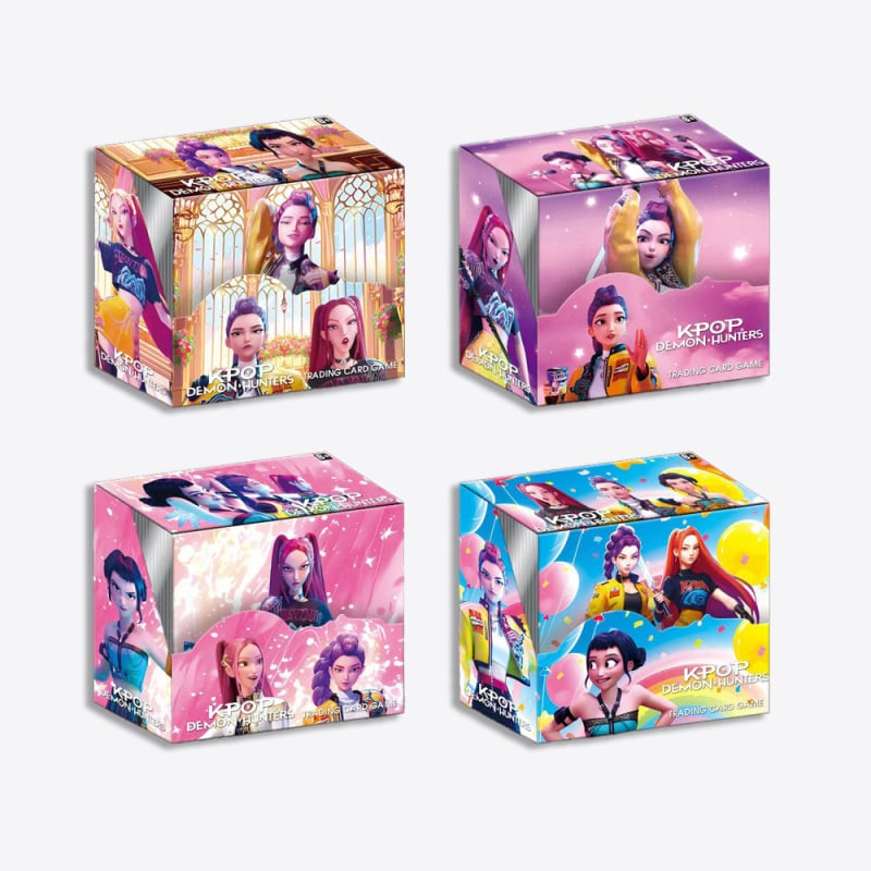 2D virtuális idolokkal rendelkező asztali játék kártyák – papír, színes dobozos csomagolás, érzelmi és vizuális fejlesztés, interaktív játék, az érdeklődés felkeltése; 7–14 éveseknek