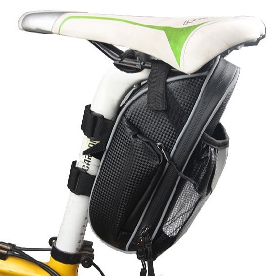 CBR kerékpár hátsó táska gyorskioldóval, MTB nyeregtáska, Modell C2, Poliészter, Kapacitás: 1