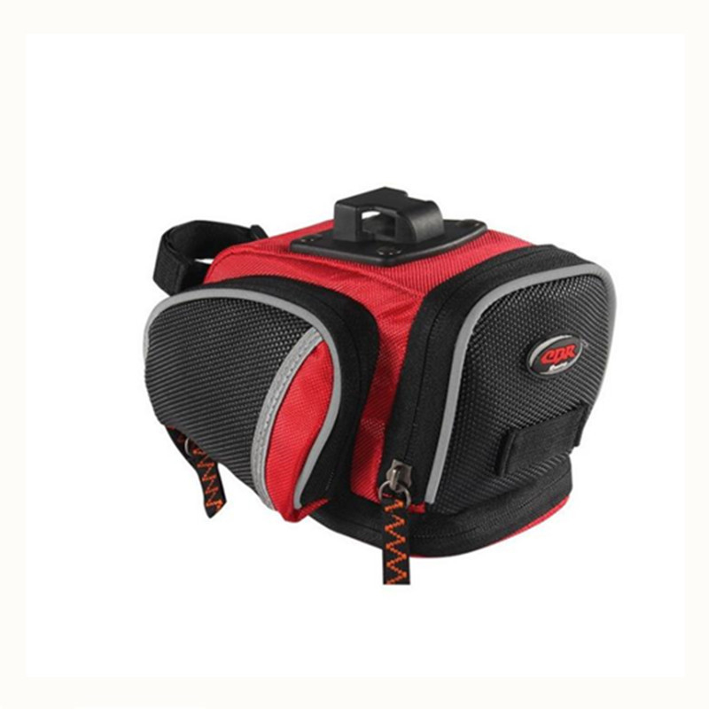 CBR kerékpár hátsó táska gyorskioldóval, MTB nyeregtáska, Modell C2, Poliészter, Kapacitás: 1