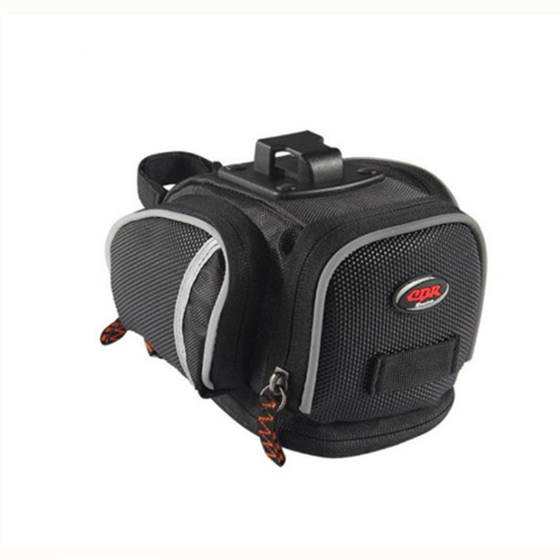 CBR kerékpár hátsó táska gyorskioldóval, MTB nyeregtáska, Modell C2, Poliészter, Kapacitás: 1