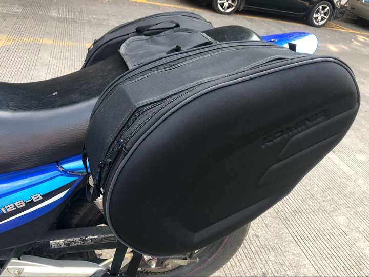 Motocikla sēdvieta soma ar sānu un aizmugures kabatu, audums, Guangdong izcelsme, velosipēdu soma