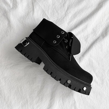 Motorratta jalanõud metallnitsidega, kõrge varrega, meeste talveks, nööriga kinnitatav, ümmarguse varbaotsaga, Phylon talla