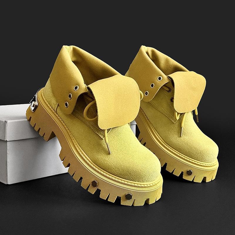 Motorratta jalanõud metallnitsidega, kõrge varrega, meeste talveks, nööriga kinnitatav, ümmarguse varbaotsaga, Phylon talla