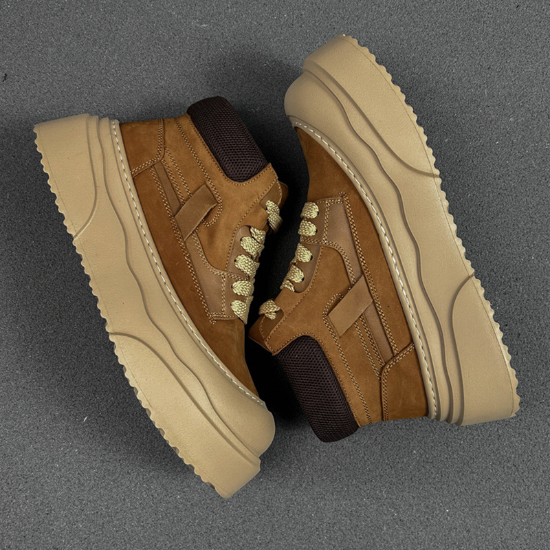 Ανδρικά μποτάκια Μάρτιν, χειμερινά, με PU επάνω μέρος, σόλα από καουουκ, στρογγυλή μύτη, επένδυση από δίχτυ, χαμηλή φτέρνα 1–3 cm