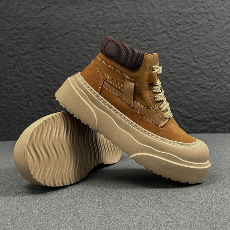 Ανδρικά μποτάκια Μάρτιν, χειμερινά, με PU επάνω μέρος, σόλα από καουουκ, στρογγυλή μύτη, επένδυση από δίχτυ, χαμηλή φτέρνα 1–3 cm