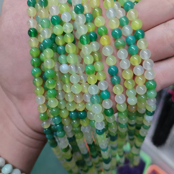 DIY dodaci za nakit - kuglice od sintetičkog kristala, okruglog oblika, s perlatnim završnim slojem, svijetli luksuzni stil