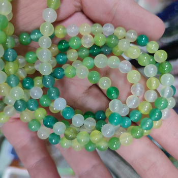 DIY dodaci za nakit - kuglice od sintetičkog kristala, okruglog oblika, s perlatnim završnim slojem, svijetli luksuzni stil