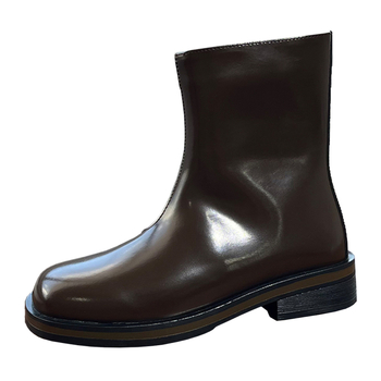 Μάρτιν μποτάκια σε βρετανικό στυλ, ρετρό βίντατζ σχέδιο, με πλαϊνό φερμουάρ, σόλα από καουτσούκ, μεσαίο ύψος τακουνιού 3–5 cm, άνω και εσωτερικό από Super Fiber, πάτος PU