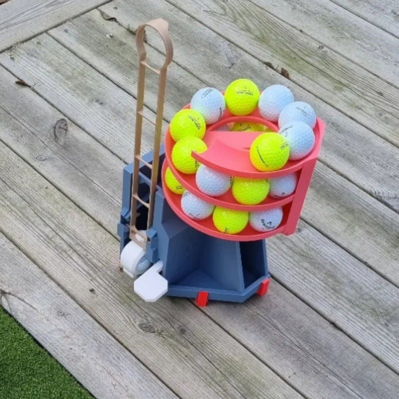 Pro golfa bumbiņu launčeris — 3D izdrukāts PLA dāvanu dekors