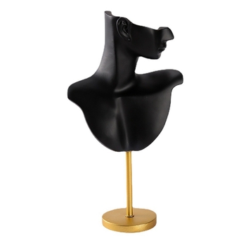 Suport de prezentare pentru bijuterii din rășină – portret, dintr-o singură piesă, stil Nordic, proces cu pulverizare plastic