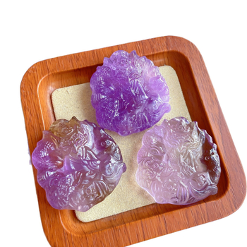 Κολιέ με αμέθυστο κρύσταλλο και πλευρικούς λίθους, κρύσταλλο αξεσουάρ, στυλ ήπλου πολυτελείας