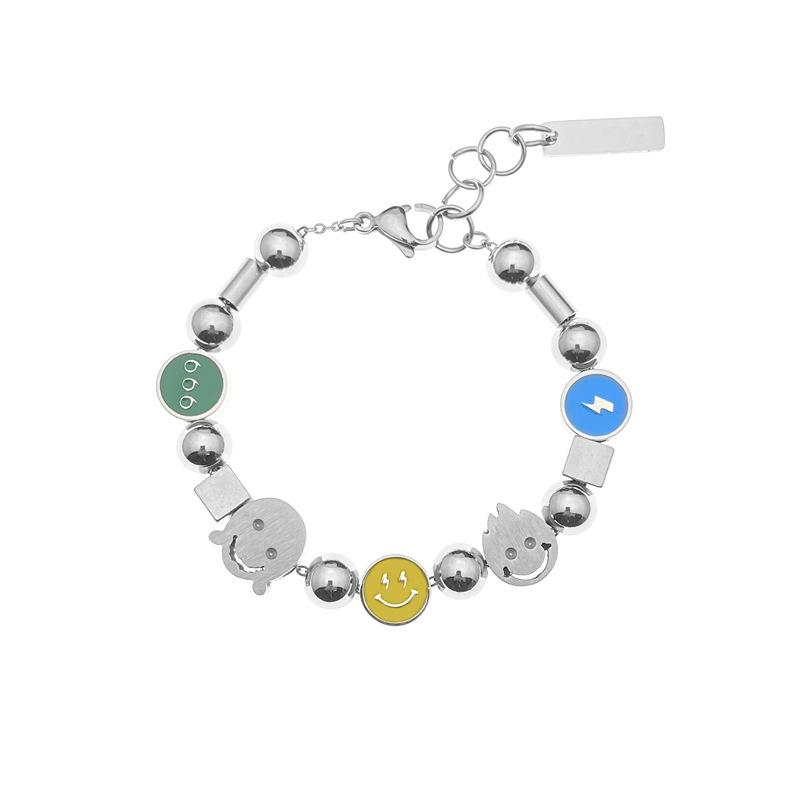 Unisex βραχιόλι από τιτάνιο ατσάλι, τεχνική σταγόνας λαδιού, σχήμα αστερισμού, κατά της κόπωσης