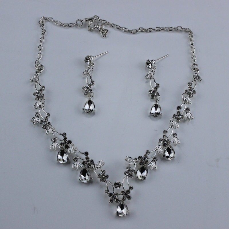 Set colier și diademă pentru mireasă în stil coreean, din aliaj, placare electroplată, lanț șarpe