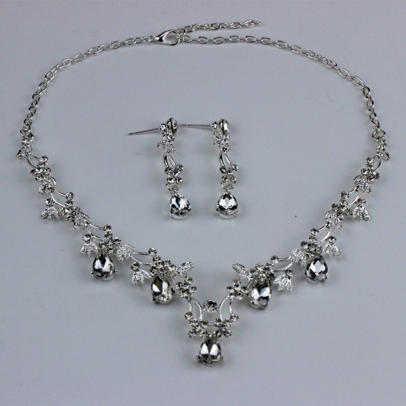 Set colier și diademă pentru mireasă în stil coreean, din aliaj, placare electroplată, lanț șarpe