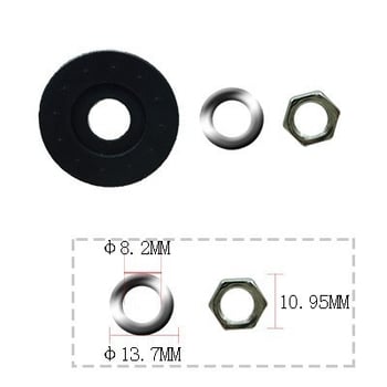 Set dodataka za satove: brtva, matica i gumeni prsten za kvarcni zidni sat; mogućnost prilagodbe i licencirana privatna oznaka