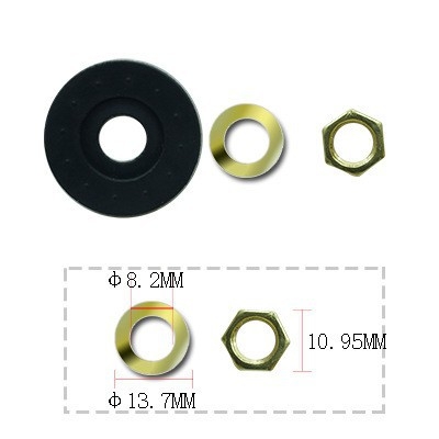 Set dodataka za satove: brtva, matica i gumeni prsten za kvarcni zidni sat; mogućnost prilagodbe i licencirana privatna oznaka