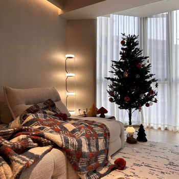 Одеяло с райета, коралов флис, вълнено тъкане, 450 g/m²+, нордически стил