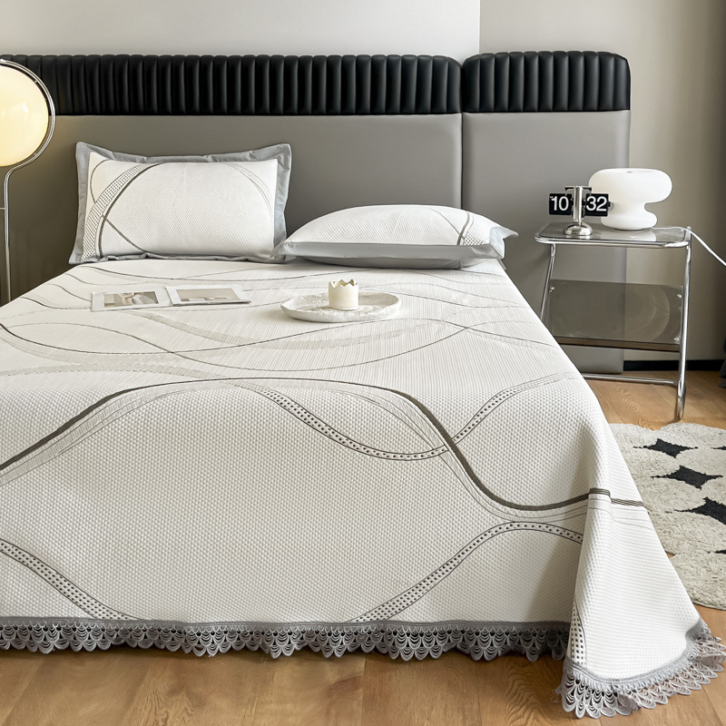 Atdzesējošs lateksa gultas mats, vairāk nekā 90% lateksa saturs, drukāta auduma fakūra, mūsdienīgs minimālisma stils