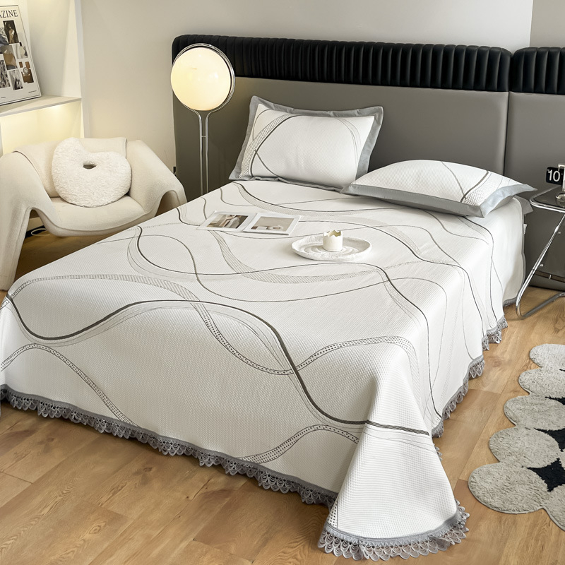 Atdzesējošs lateksa gultas mats, vairāk nekā 90% lateksa saturs, drukāta auduma fakūra, mūsdienīgs minimālisma stils