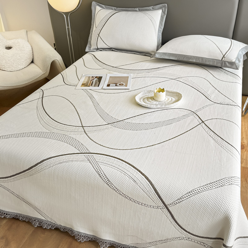 Atdzesējošs lateksa gultas mats, vairāk nekā 90% lateksa saturs, drukāta auduma fakūra, mūsdienīgs minimālisma stils