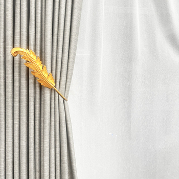 U-formas aizkaru knaģis, dzelzs un plastmasas materiāls, viegls grezns stils, zīmols Fange