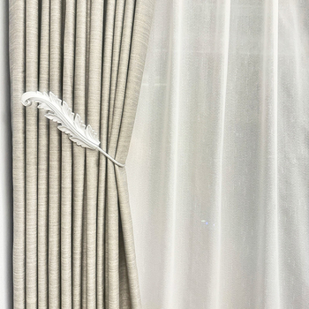 U-formas aizkaru knaģis, dzelzs un plastmasas materiāls, viegls grezns stils, zīmols Fange