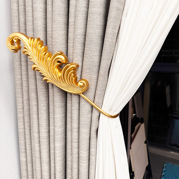 U formas dzelzs aizkaru āķis, mūsdienīgs minimālisma stils