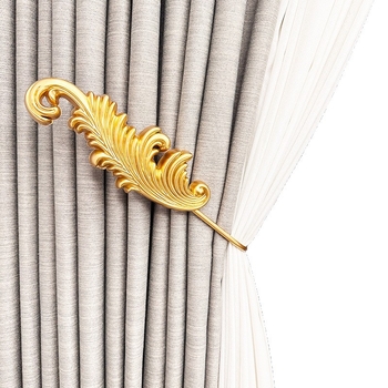 U formas dzelzs aizkaru āķis, mūsdienīgs minimālisma stils