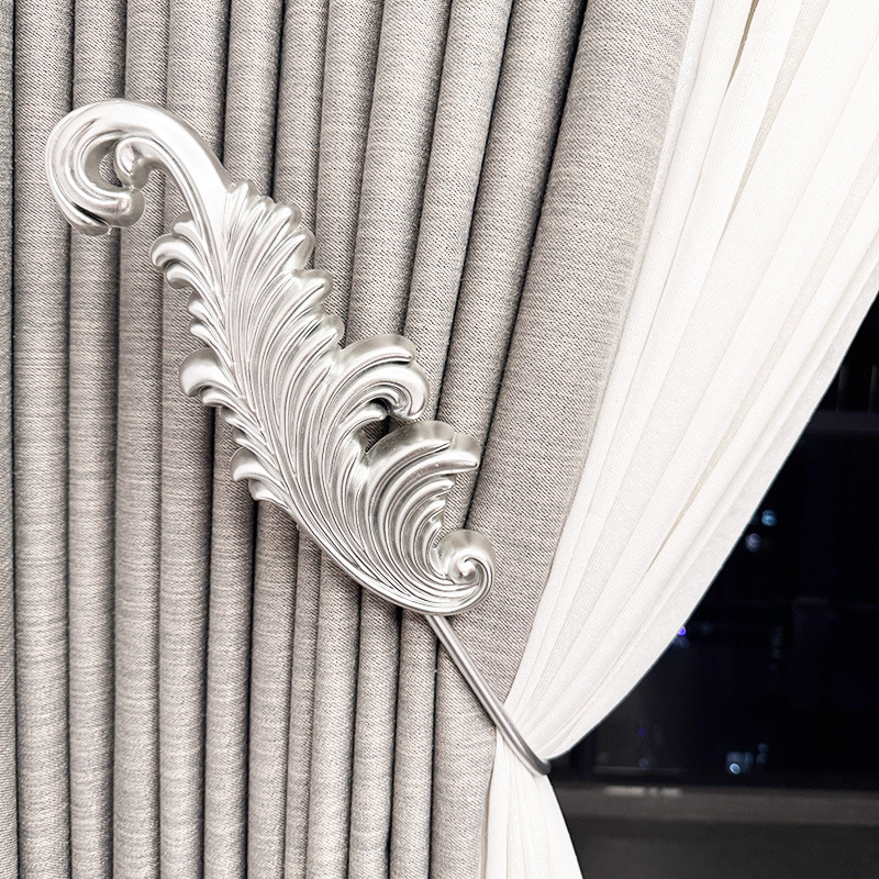 U formas dzelzs aizkaru āķis, mūsdienīgs minimālisma stils