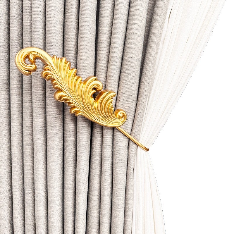 U formas dzelzs aizkaru āķis, mūsdienīgs minimālisma stils