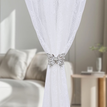 Liblika motiiviga kardinate aksessuaarid, rihm ja vedru-klamber – raua sulam ja akrüül