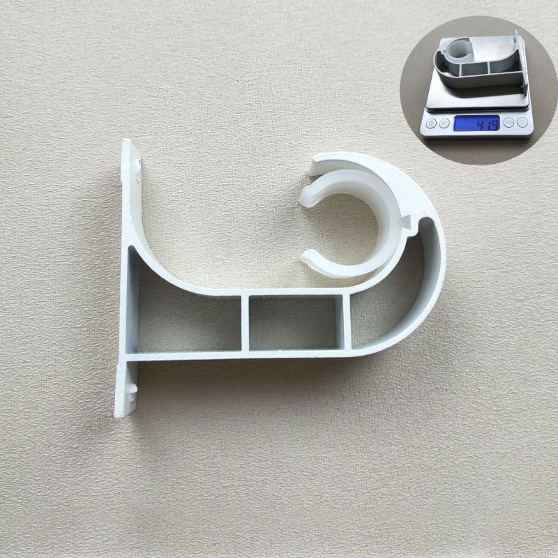 Dodatak za zavjese | Ojačani gornji nosač za rimski štap | Model 01-01-0003 • Materijal: aluminijska legura • Marka: Dong Lin