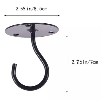 Kovácsoltvas egysoros horog mennyezetre vagy falra, teherbírás 10 kg