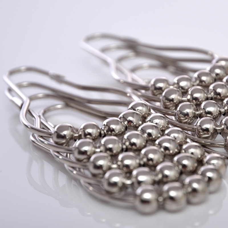 Aizkaru āķu gredzeni, niķeļota dzelzs, piecu pērlīšu ķirbja forma, vienkāršs moderns stils, zīmols Far Away