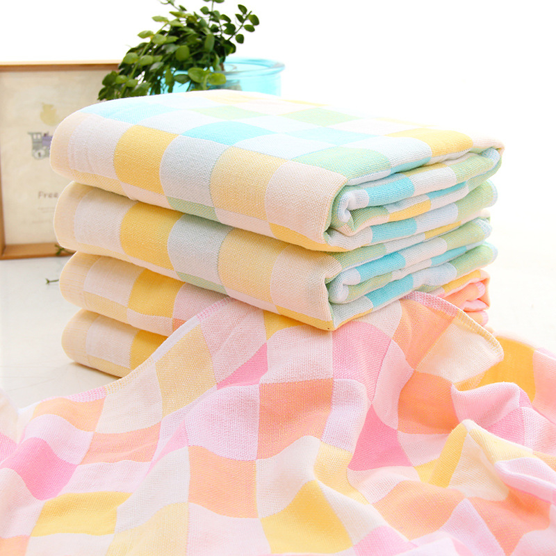 Ručnik za kupanje od gaze, 32 vlakna, 170–200 g, Jacquard/obična tkanina