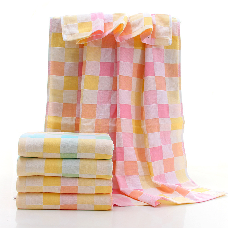 Ručnik za kupanje od gaze, 32 vlakna, 170–200 g, Jacquard/obična tkanina