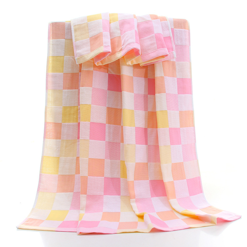 Ručnik za kupanje od gaze, 32 vlakna, 170–200 g, Jacquard/obična tkanina