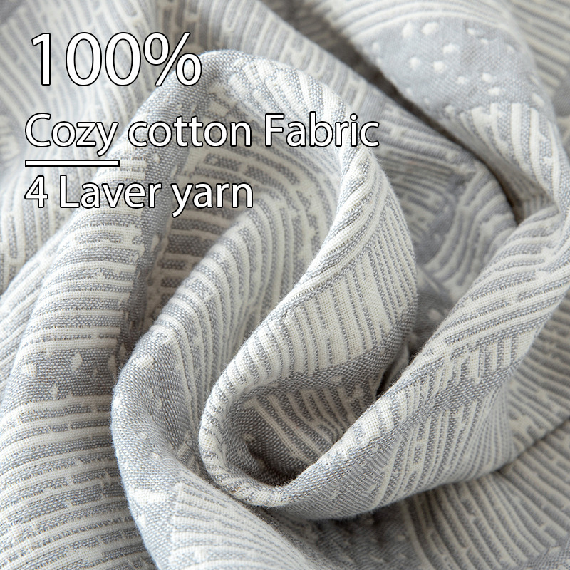 Βαμβακερή κουβέρτα πετσετών με γεωμετρικό μοτίβο, 100% βαμβάκι, βαφή με αντίδραση, βάρος 1.1-1.5 kg, για καλοκαίρι