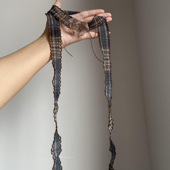 Копринен шал с дантелен цветен мотив, винтидж ретро стил, есен 2025, марка Yiting, произход Yiwu