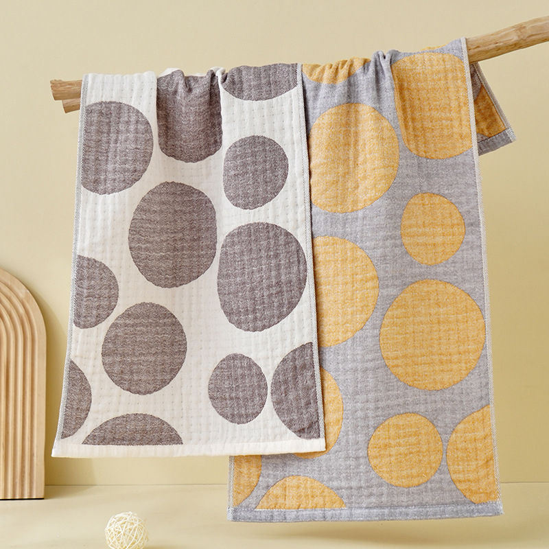 Jacquard ručnika set – otporan na izblijedjivanje, upija vodu, oblacno mekan, 100% pamuk, nježan prema koži, 32 komada (Jacquard/plosno tkivo; 80–100 g)