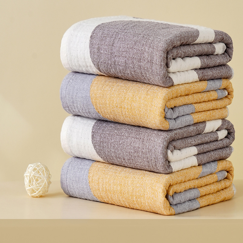 Jacquard ručnika set – otporan na izblijedjivanje, upija vodu, oblacno mekan, 100% pamuk, nježan prema koži, 32 komada (Jacquard/plosno tkivo; 80–100 g)