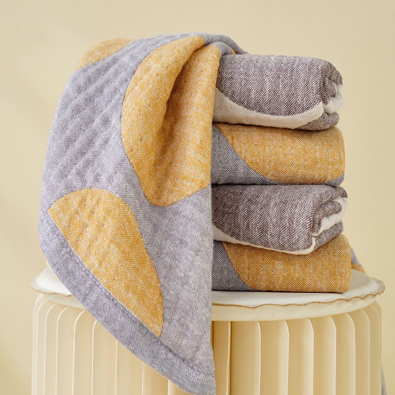 Jacquard ručnika set – otporan na izblijedjivanje, upija vodu, oblacno mekan, 100% pamuk, nježan prema koži, 32 komada (Jacquard/plosno tkivo; 80–100 g)