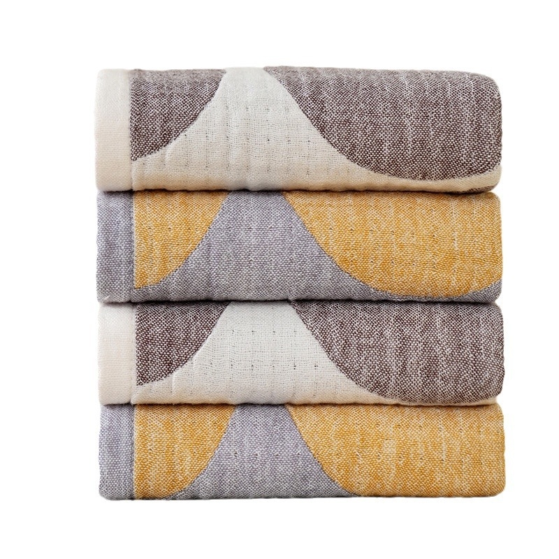 Jacquard ručnika set – otporan na izblijedjivanje, upija vodu, oblacno mekan, 100% pamuk, nježan prema koži, 32 komada (Jacquard/plosno tkivo; 80–100 g)
