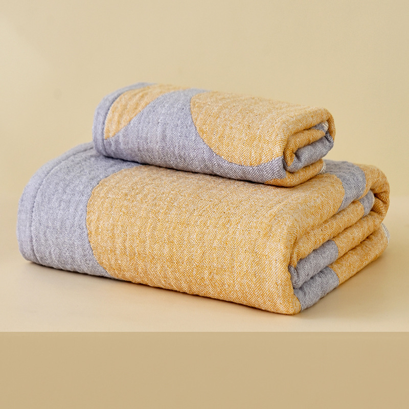 Jacquard ručnika set – otporan na izblijedjivanje, upija vodu, oblacno mekan, 100% pamuk, nježan prema koži, 32 komada (Jacquard/plosno tkivo; 80–100 g)