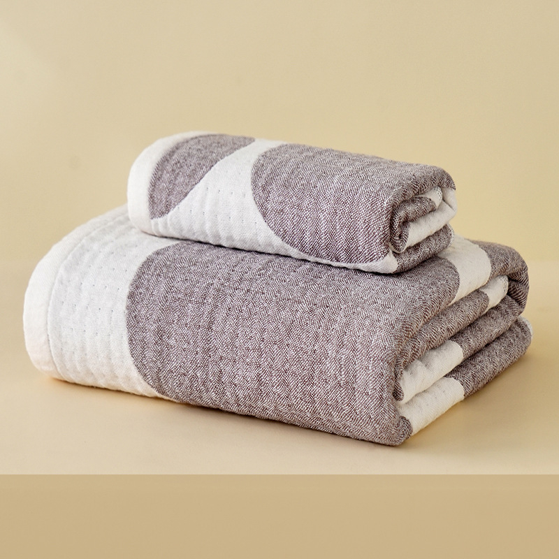Jacquard ručnika set – otporan na izblijedjivanje, upija vodu, oblacno mekan, 100% pamuk, nježan prema koži, 32 komada (Jacquard/plosno tkivo; 80–100 g)