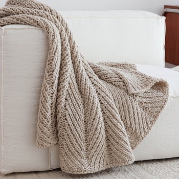 Πυκνό ριχτάρι για τον καναπέ σε σκανδιναβικό στυλ, πολυεστέρας, 300-499 γρ, μοτίβο μονόχρωμο, μοντέρνο μινιμαλιστικό στυλ, για όλες τις εποχές