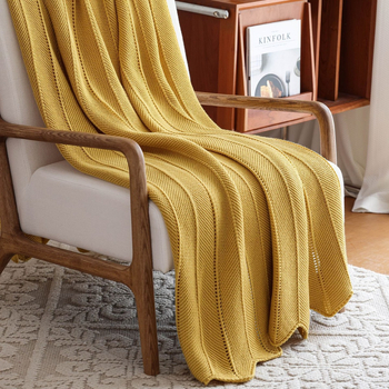 Κουβέρτα πλεκτή, αμερικανικού ρετρό στυλ, απλή (Ακρυλικό νήμα, 300–499 γρ, αγροτικό στυλ, κατάλληλη για όλες τις εποχές)