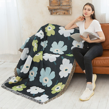 Полиестерно външно одеяло за пикник и къмпинг – Light Luxury, флорален принт, 1000–1499 g, пролет/есен