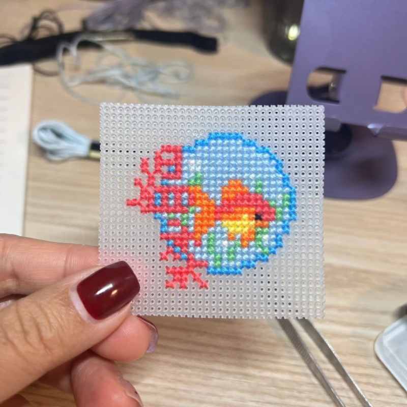 3D mrežasta ploča za DIY križno šivanje vunom - Su embroidery, plast 14Ct